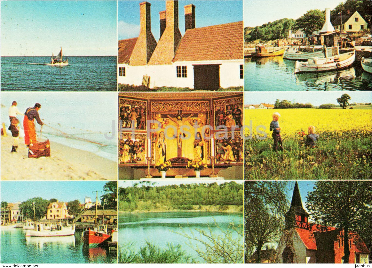 Bornholm - multiview - 1976 - Denmark - used - JH Postcards