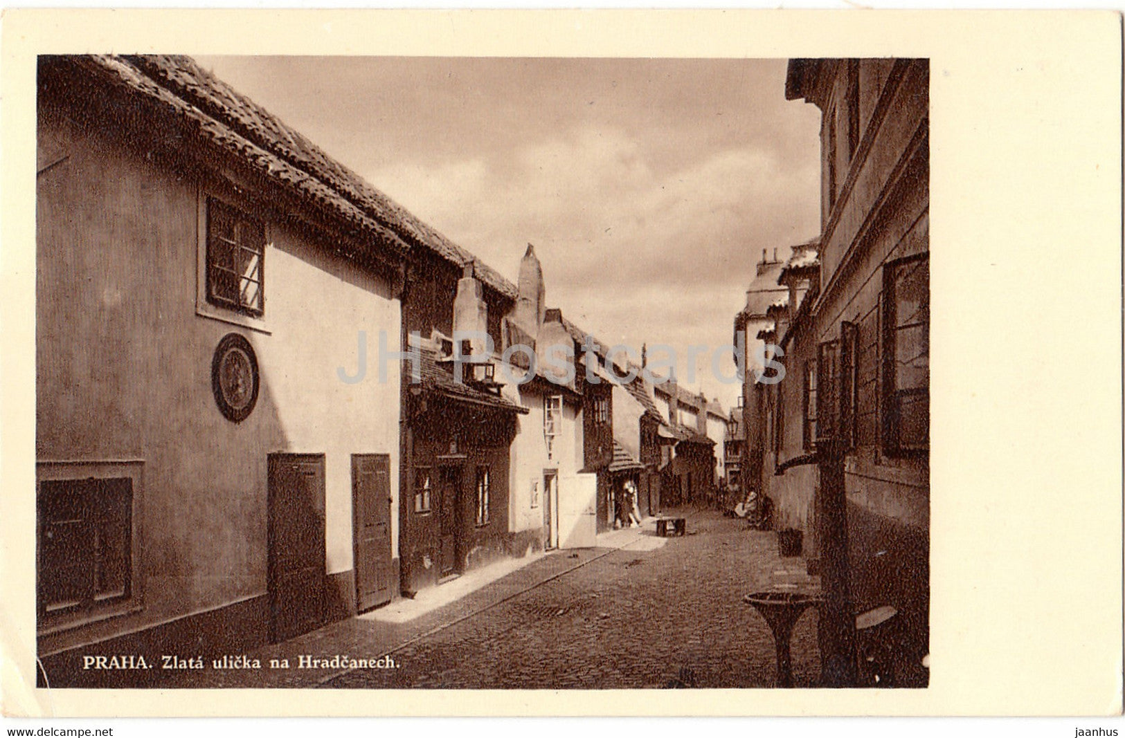 Praha - Prague - Zlata ulicka na Hradcanech - Alchemists Lane - 1936 - Czechoslovakia - Czech Republic - used - JH Postcards