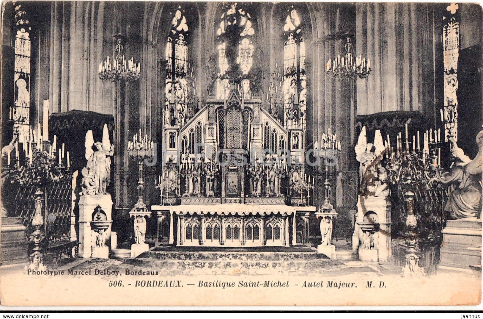 Bordeaux - Basilique Saint Michel - Autel majeur - cathedral - 506 - old postcard - France - used - JH Postcards