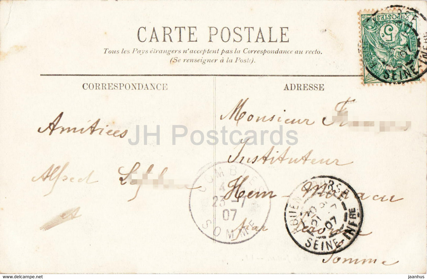 Rouen - Le Palais de Justice - 10 - alte Postkarte - 1907 - Frankreich - gebraucht