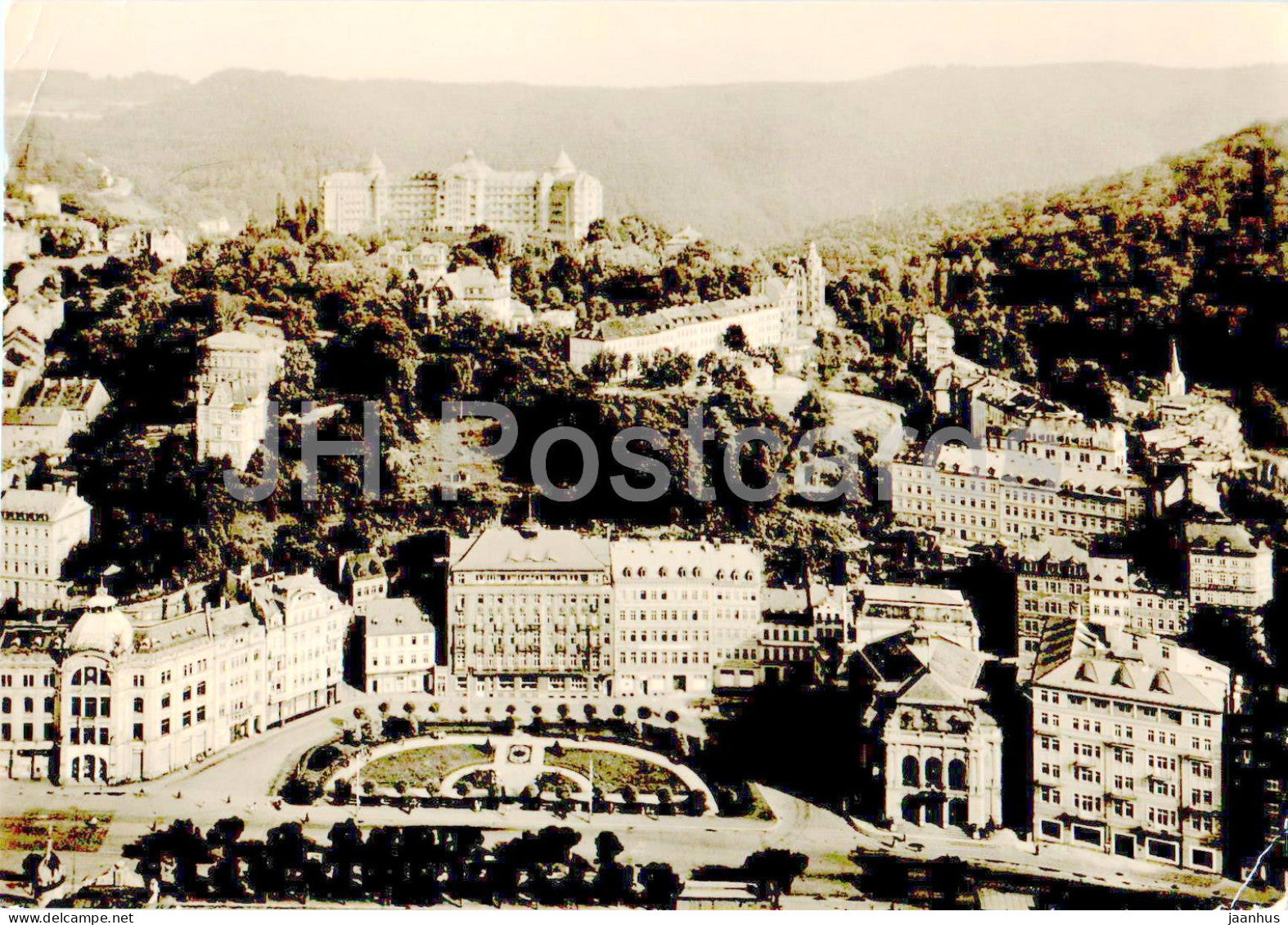 Karlovy Vary - Leninovo namesti - Lenin Square - 1961 - Czech Republic - Czechoslovakia - used - JH Postcards