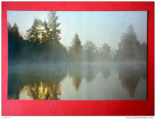 lake Abelu - 1 - Latvian Views - 1987 - Latvia USSR - unused - JH Postcards