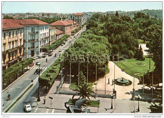 Viale degli Atlantici , Villa Comunale - Public Gardens - Benevento - Campania - BN/7 - Italia - Italy - unused - JH Postcards