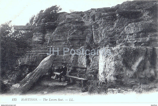 Hastings - The Lovers Seat - 135 - old postcard - England - United Kingdom - unused - JH Postcards