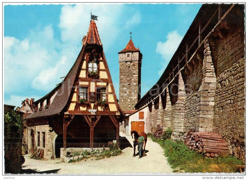 Rothenburg o. d. Tauber - Alte Schmiede an der Schütt - 980/4 - Germany - ungelaufen - JH Postcards