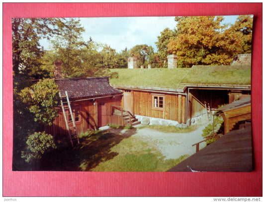 The Handicraft Museum at Luostarinmäki - national costumes - Finland - sent from Finland Turku to Estonia USSR 1975 - JH Postcards