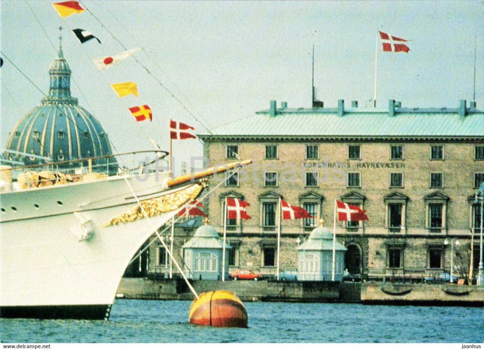 Copenhagen - the royal ship Dannebrog - ship - Denmark - unused - JH Postcards