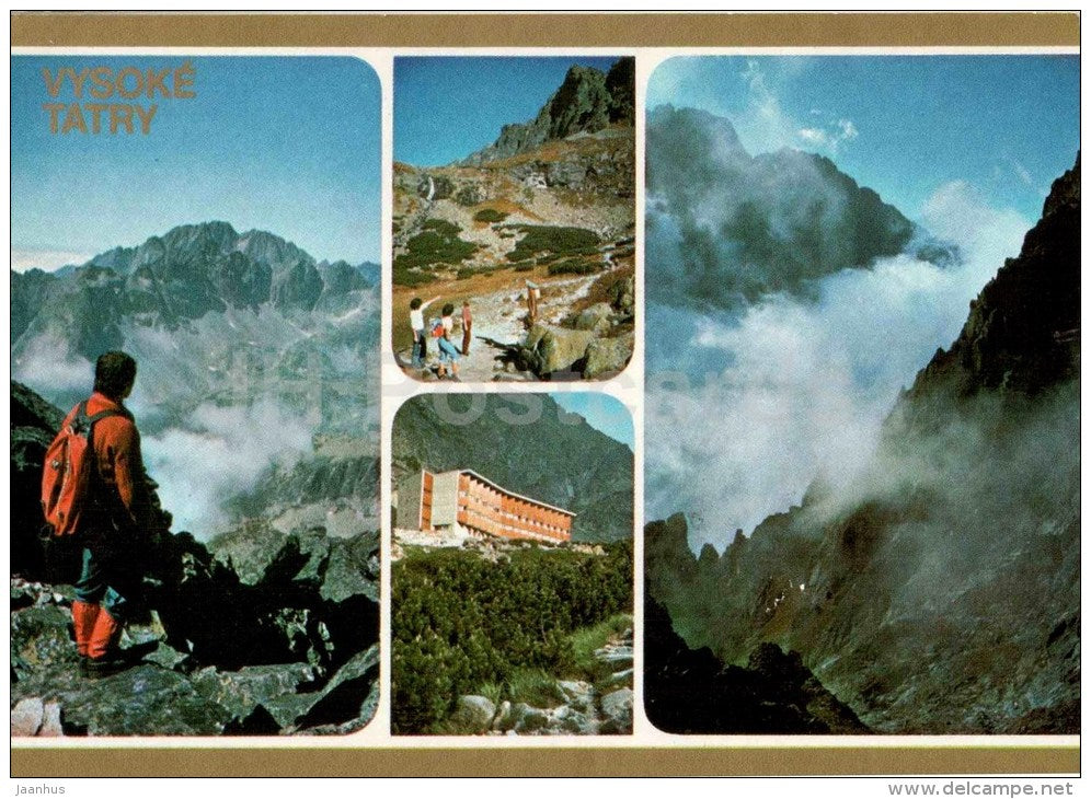 Velka Studena - Velicka valley - waterfall - Vysoke Tatry - High Tatras - Czechoslovakia - Slovakia - used - JH Postcards