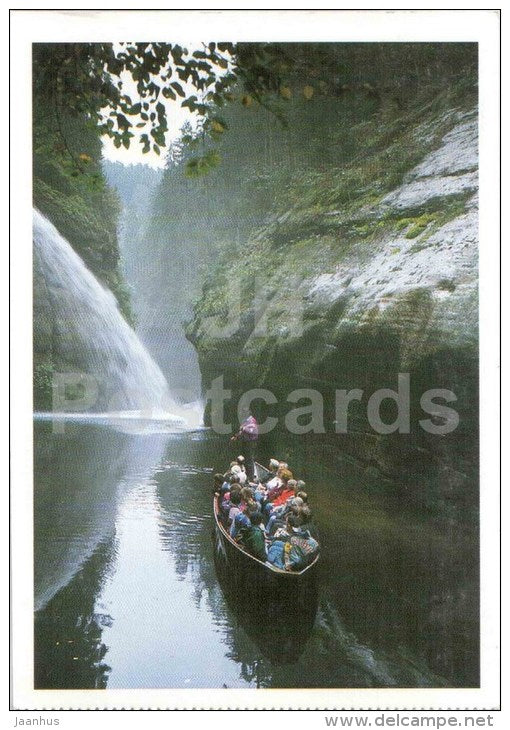 Ticha Souteska - Stille Klamm - Quiet Gorge - boat - Czech - unused - JH Postcards