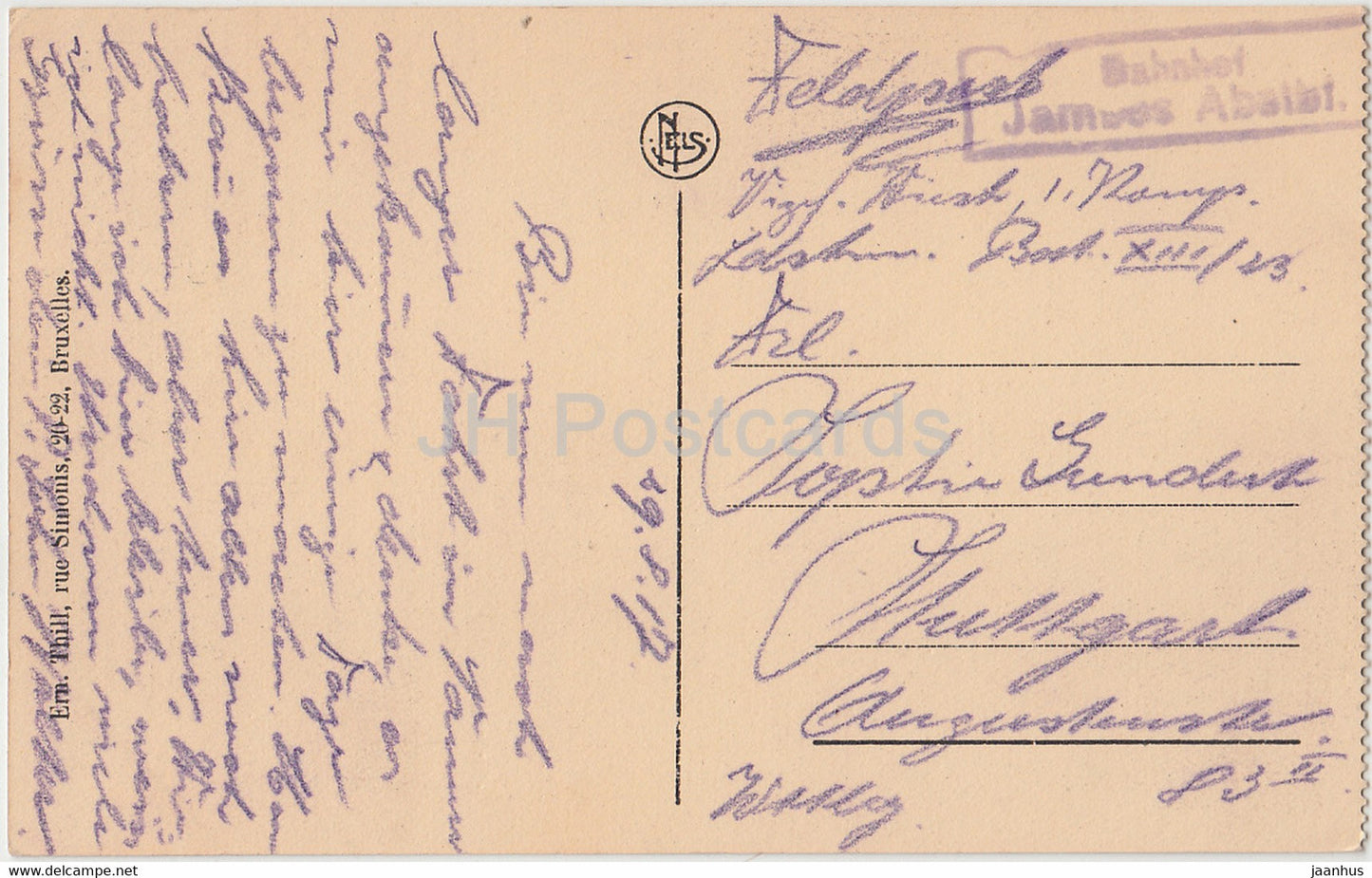 Namur - La Sambre et Panorama - Feldpost - carte postale ancienne - 1917 - Belgique - occasion