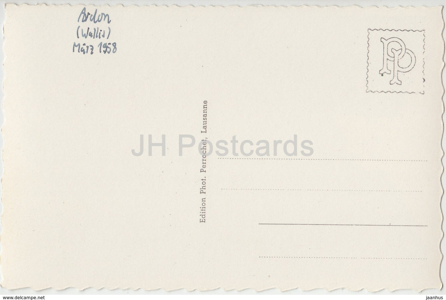 Gorges d'Ardon - Switzerland - 1958 - used