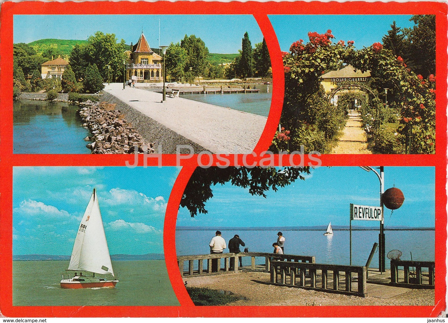 Revfulop - sailing boat - multiview - Hungary - used - JH Postcards