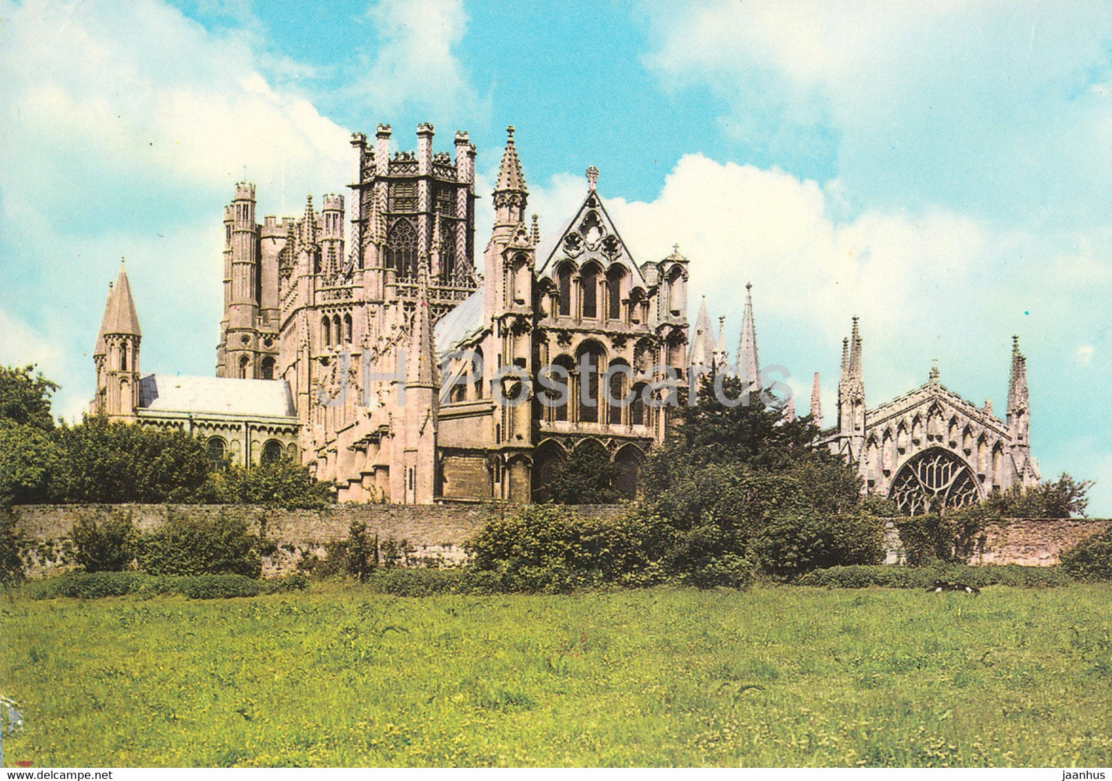 East End view from Car Park - Ely Cathedral - England - United Kingdom - unused - JH Postcards