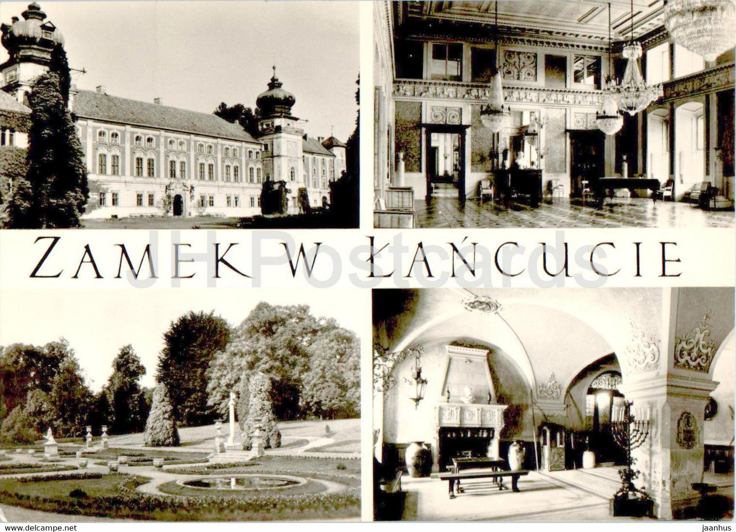 Zamek w Lancucie - Lancut - Museum - Zamek - fasada - Sala Balowa - castle - facade - Ball Hall - Poland - unused - JH Postcards