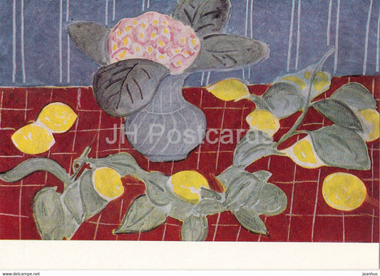 painting by Henri Matisse - Still Life with Lemons - French art - 1967 - Russia USSR - unused - JH Postcards