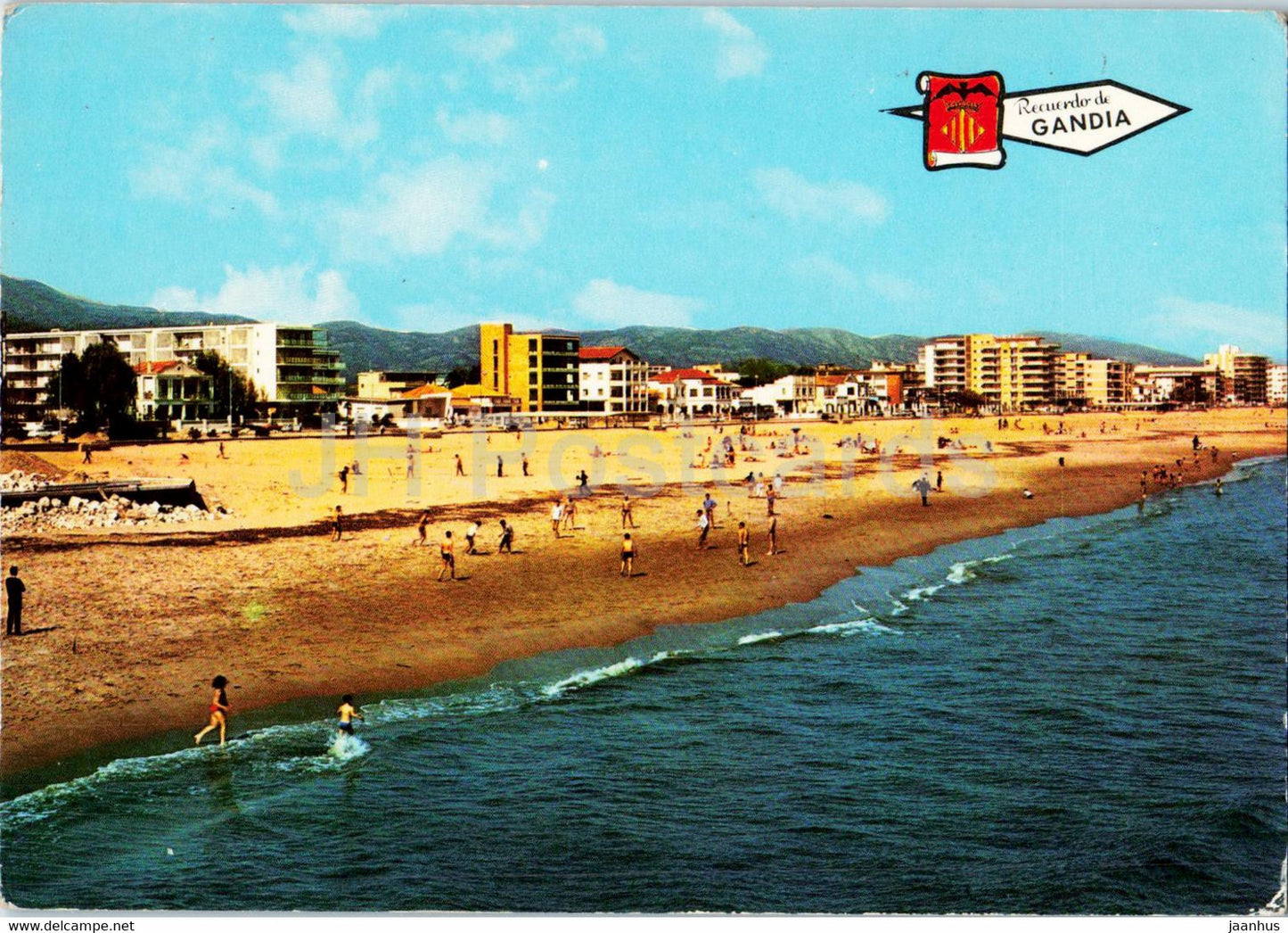 Gandia - Playa Vista General - beach - 3161 - Spain - unused - JH Postcards