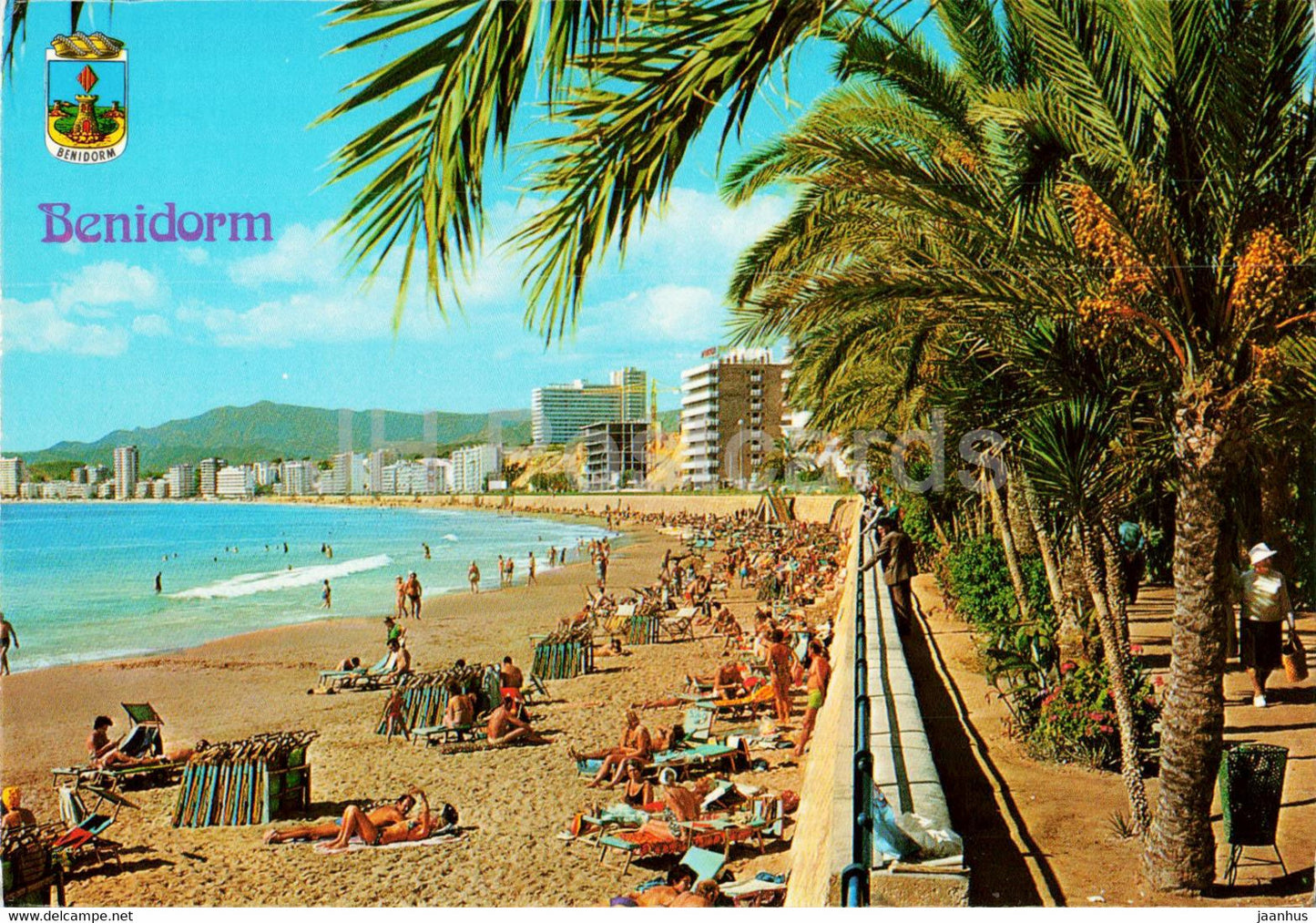 Benidorm - Playa de Poniente - beach - 109 - Spain - used - JH Postcards