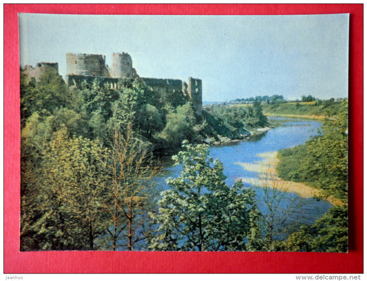 Castle Ruins in Bauska - Latvian Views - 1963 - Latvia USSR - unused - JH Postcards