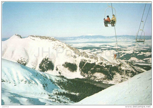 Chairlift at Hala Goryczkowa - mountains - Western Tatras - Tatry Zachodnie - 26-5952 - Poland - unused - JH Postcards