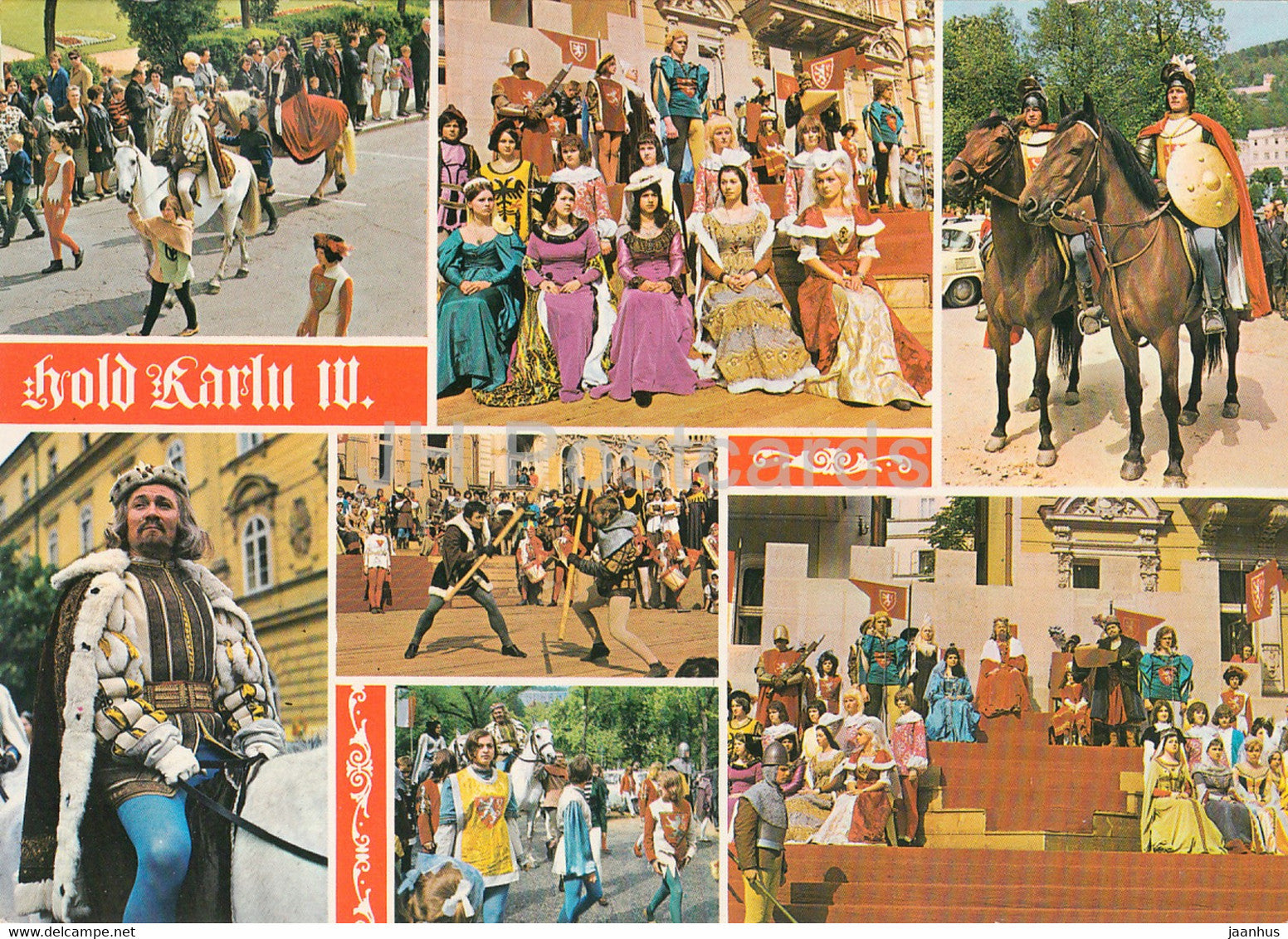 Karlovy Vary - Medieval festival - horse - Czech Republic - Czechoslovakia - unused - JH Postcards