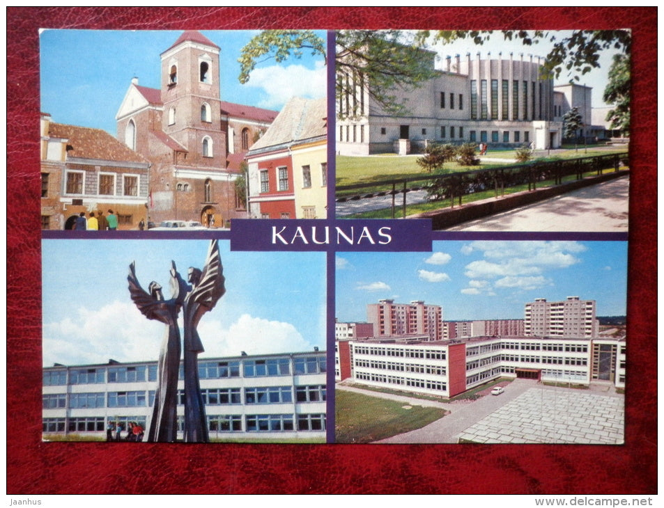 Old Town - Art Museum - Kaunas - 1981 - Lithuania - USSR - unused - JH Postcards