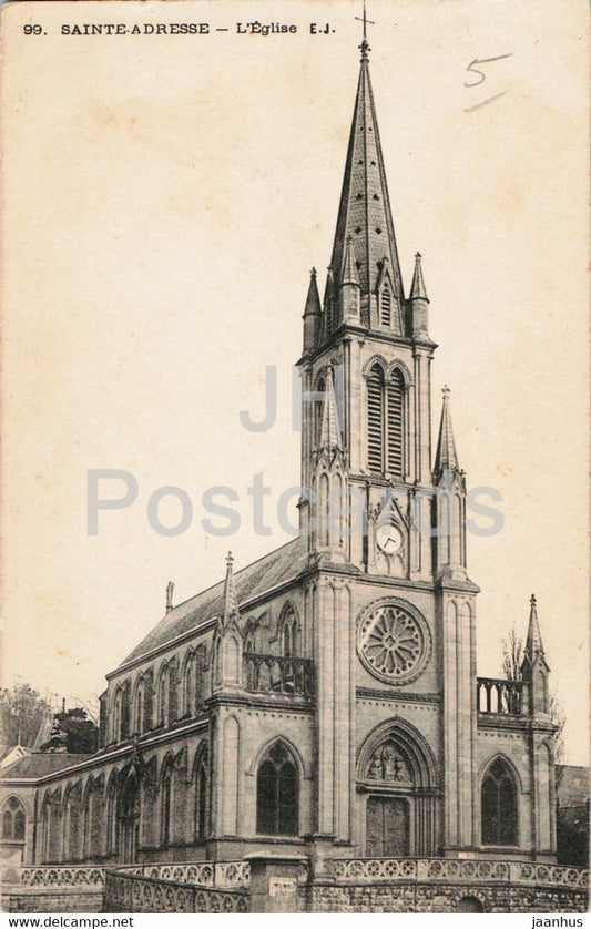 Sainte Adresse - L'Eglise - 99 - church - old postcard - France - unused - JH Postcards