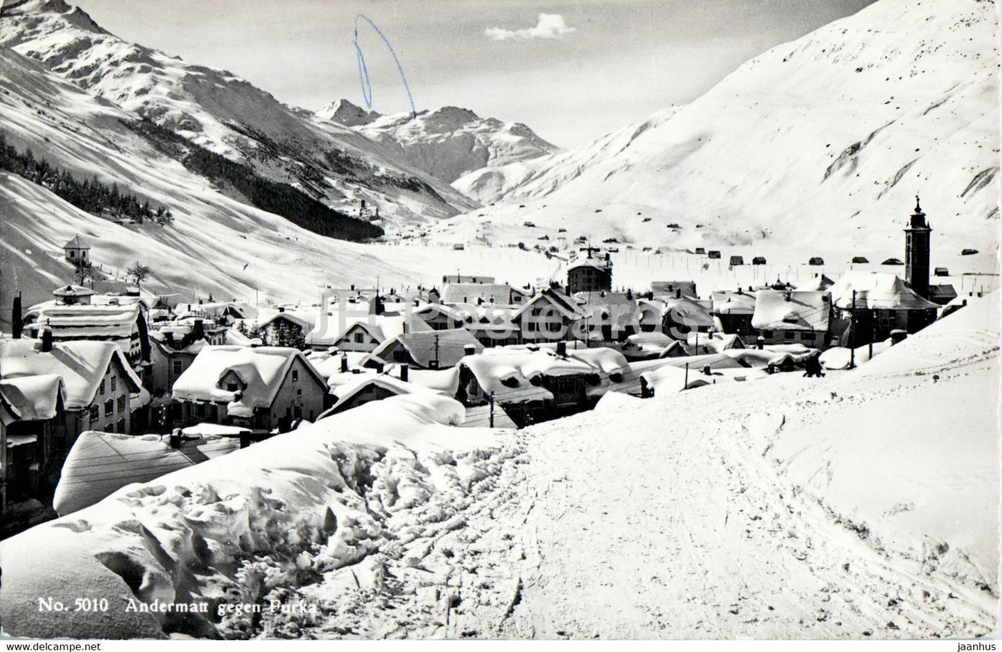 Andermatt gegen Furka - 5010 - 1961 - Switzerland - used - JH Postcards