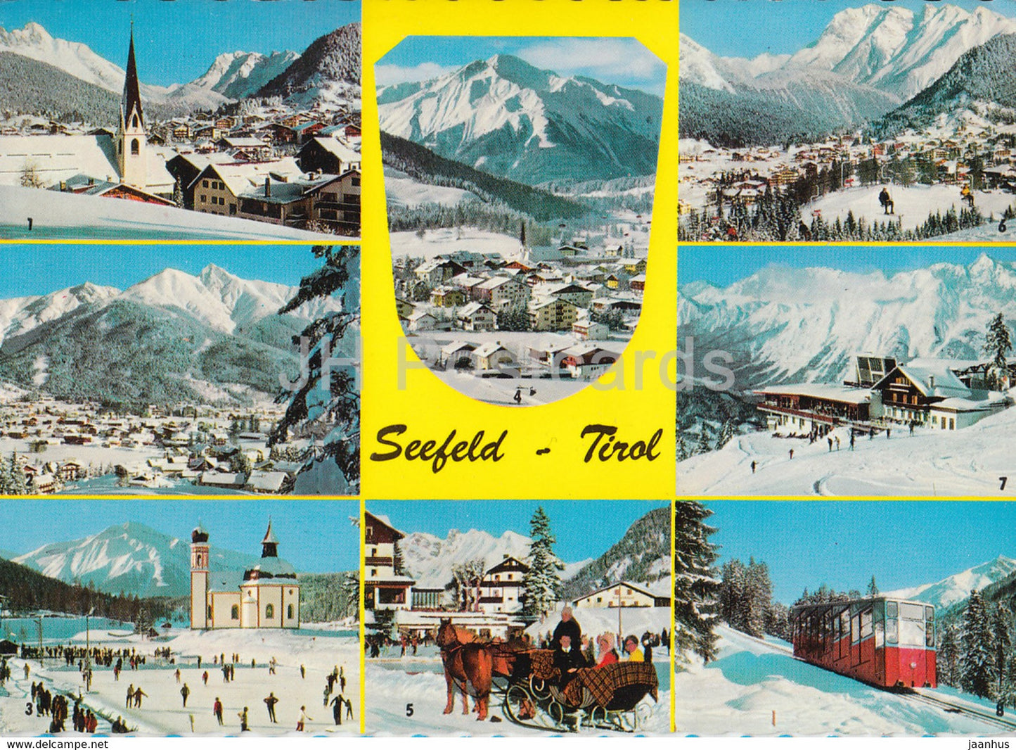 Seefeld - Karwendelgebirge - Reitherspitze - Seekirchl - Hocheder - Rosshutte - Tirol - multiview - Austria - unused - JH Postcards