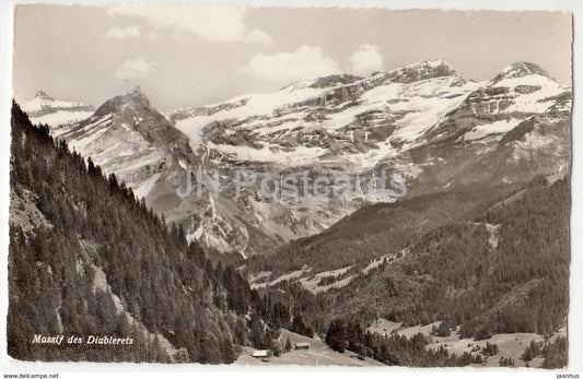 Massif des Diablerets - 9538 - Switzerland - 1958 - used - JH Postcards