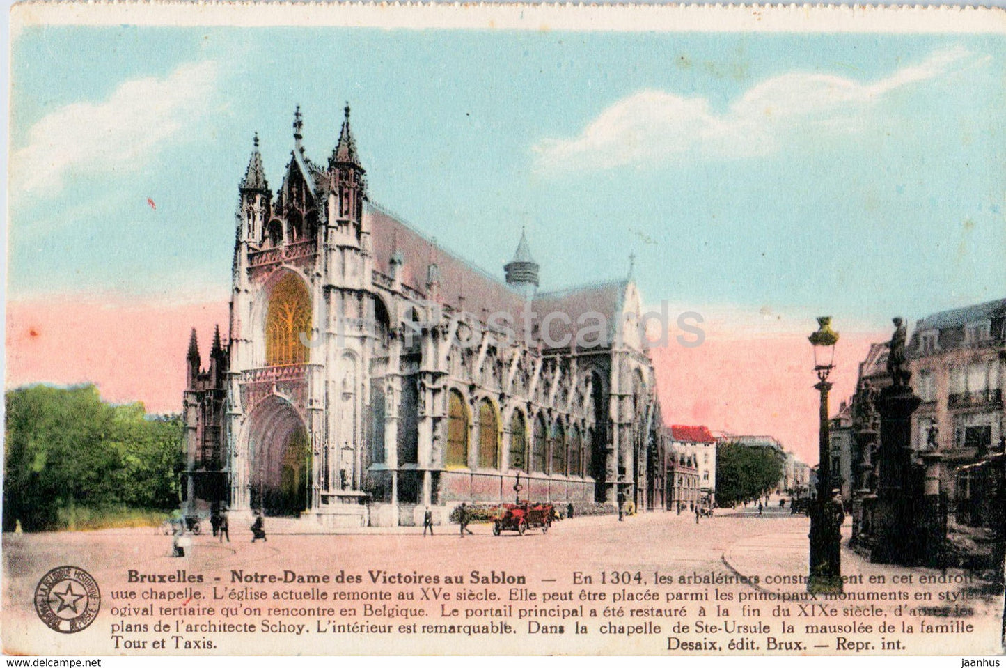 Bruxelles - Brussels - Notre Dame des Victoires au Sablon - cathedral - old postcard - Belgium - used - JH Postcards