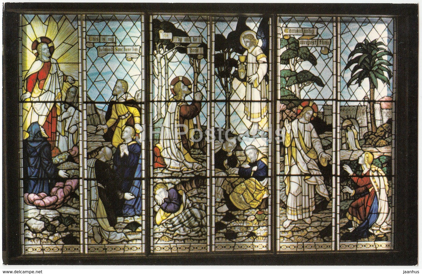 Torquay - Lancet Stained Glass Windows - Central Church - 12 - 1985 - United Kingdom - England - used - JH Postcards