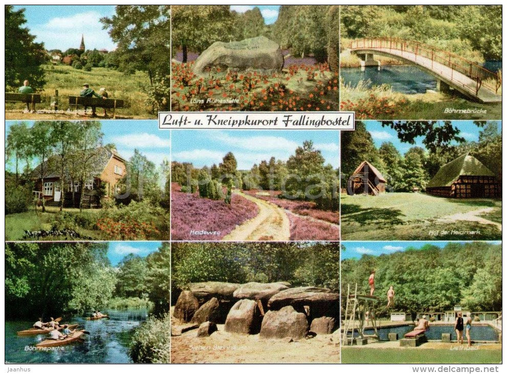 Luft- u. Kneippkurort Fallingbostel - Böhmebrücke - Heideweg - Fab 10 - Germany - ungelaufen - JH Postcards