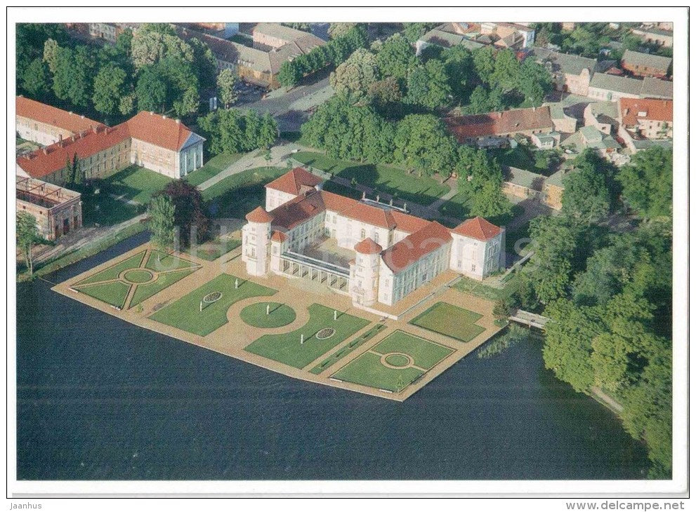 Rheinsberg , Land Brandenburg - Blick auf die Schlossinsel - castle - Germany - 1999 gelaufen - JH Postcards