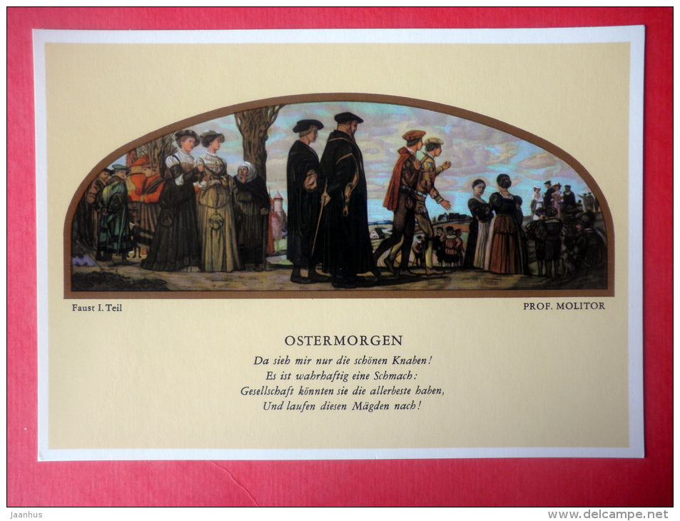 Faust - Ostermorgen - Leipzig - Germany DDR - unused - JH Postcards