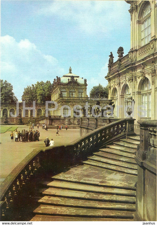 Dresden Zwinger - Aufgang zum Nymphenbad - palace - DDR Germany - unused - JH Postcards