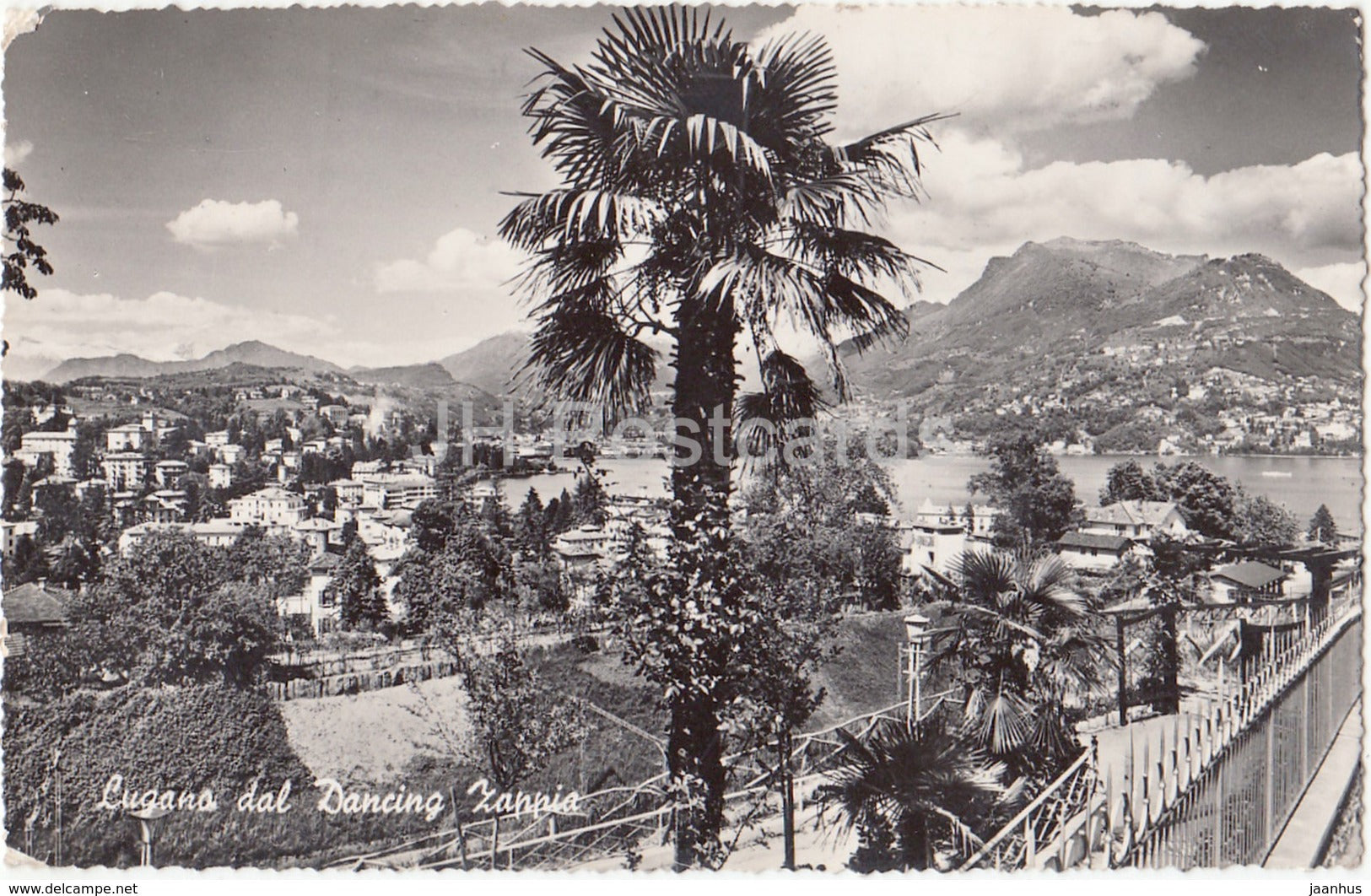 Lugano dal Dancing Zappia - 609 - Switzerland - 1954 - used - JH Postcards