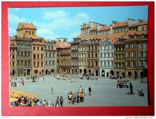 Old Town Market Place - Warszawa - Warsaw - Poland - unused - JH Postcards