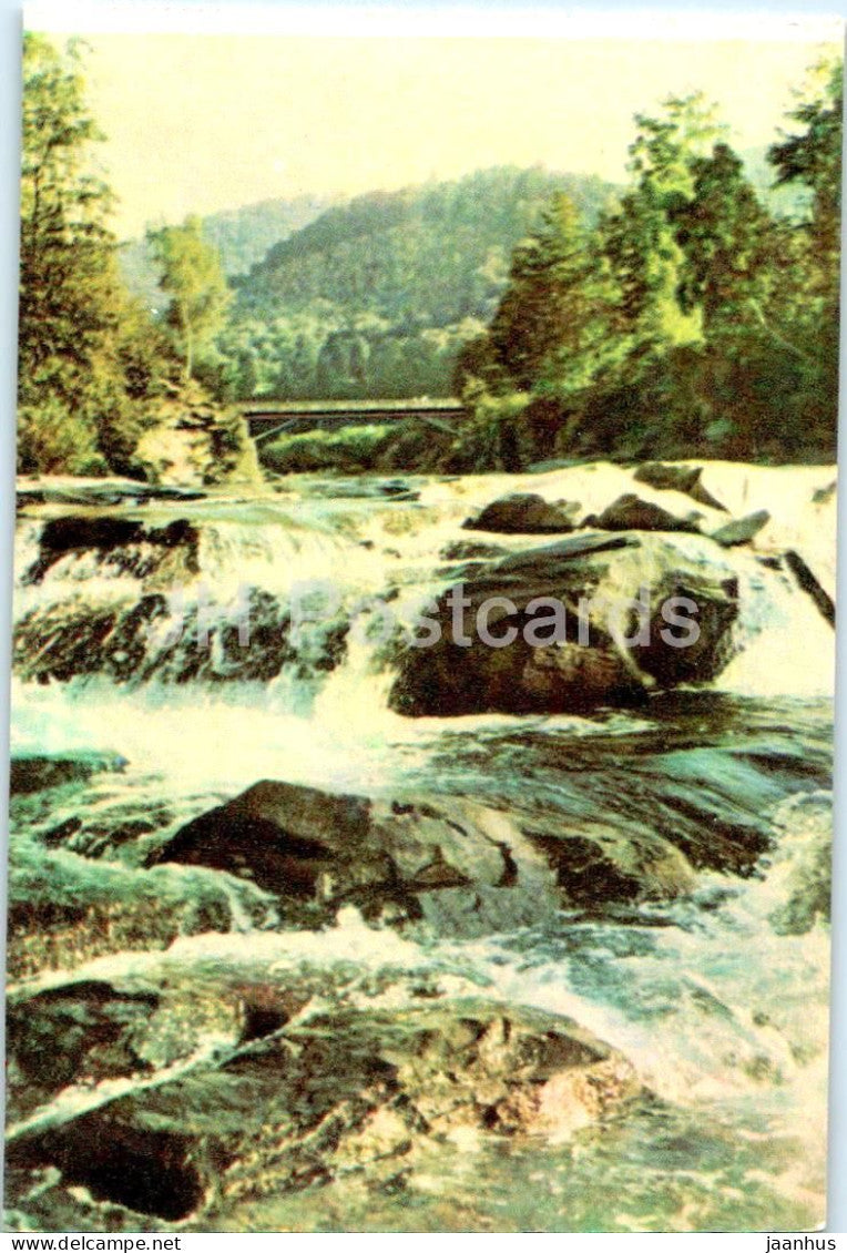 Waterfall in Yaremche - 1967 - Ukraine USSR – unused – JH Postcard