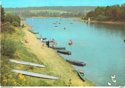 Talsperre Malter - Kr Dippoldiswalde - boat - Germany DDR - unused - JH Postcards