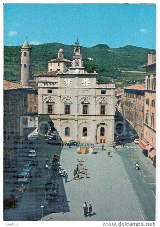 Piazza G. Matteotti - square - Citta di Castello - Perugia - Umbria - 37 - Italy - Italia - unused - JH Postcards