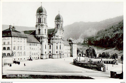 Einsiedeln - Das Kloster - monastery - 8091 - old postcard - Switzerland - used - JH Postcards