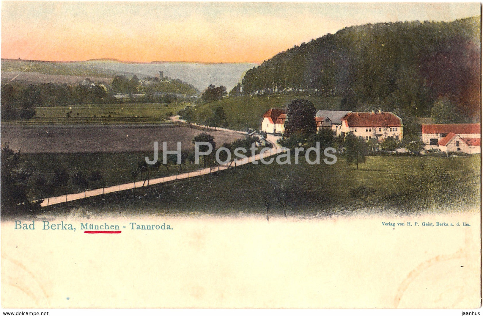 Bad Berka - Munchen Tannroda - old postcard - Germany - unused - JH Postcards