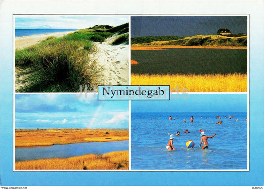 Nymindegab - beach - sea - multiview - Denmark - used - JH Postcards