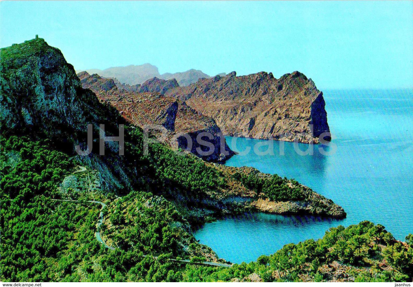 Pollensa - Vista aerea de la costa en la ruta a Formentor - Mallorca - 166 - Spain - unused - JH Postcards