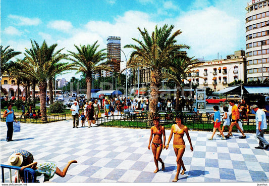 Alicante - Paseo de Gomis y Puerta del Mar - promenade - bikini - 6963 - Spain - unused - JH Postcards