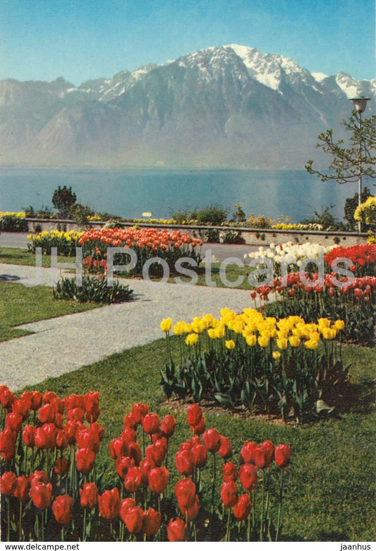 Montreux - Les Quais fleuris au printemps - 854 - Switzerland - unused - JH Postcards