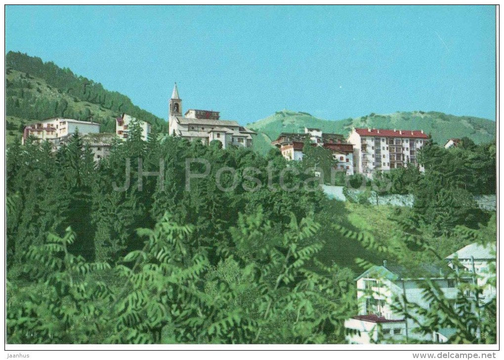 panorama - ROCCARASO m. 1250 - church - L´Aquila - Abruzzo - 210 - Italia - Italy - unused - JH Postcards