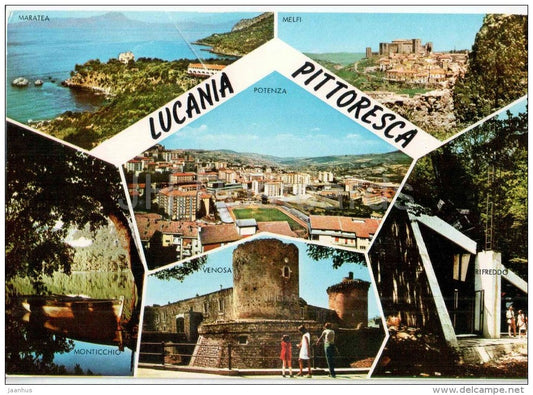 Lucania Pittoresca - Maratea , Melfi , Venosa , Rifreddo - Lucania - Basilicata - LUC 1 - Italia - Italy - unused - JH Postcards