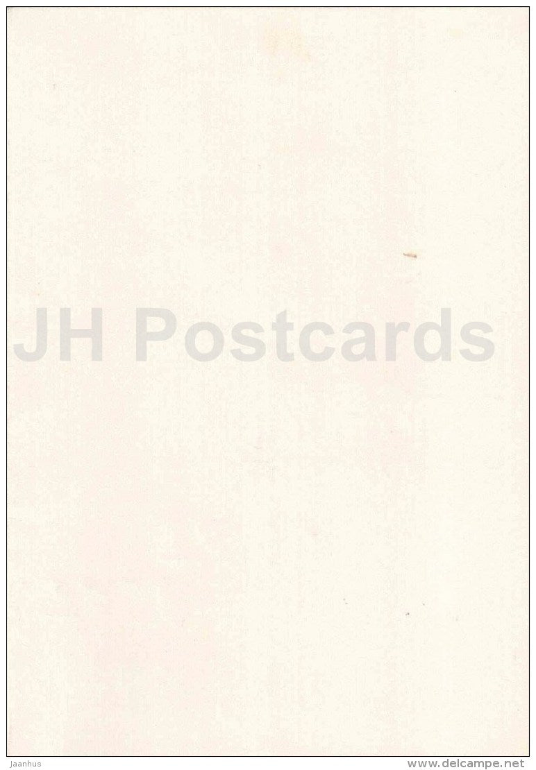 New Year Greeting Card - girl - bells - Estonia USSR - used - JH Postcards