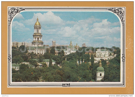 View from the south - Kiev Pechersk Lavra - Kiev - Kyiv - 1986 - Ukraine USSR - unused - JH Postcards